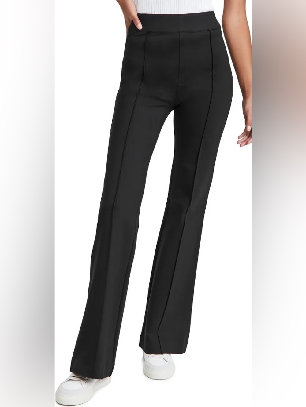 SPANX Black Ponte Boot-Cut Flare Pants